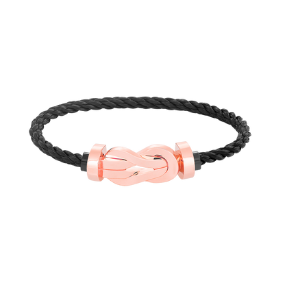 [⭐Seralia]CHANCE LARGE 8 FIGURE BUCKLE NO DIAMOND BRACELET ROSE GOLD