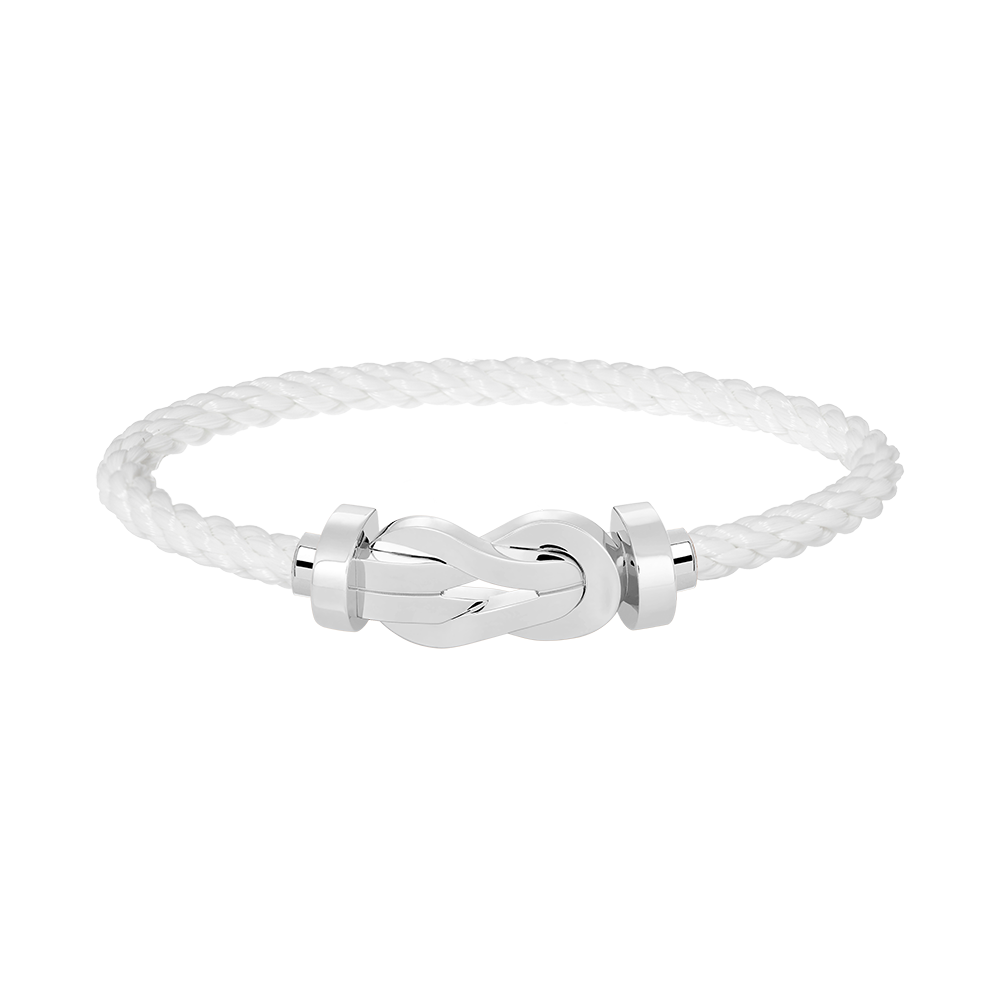 [⭐Seralia]CHANCE LARGE 8 FIGURE BUCKLE NO DIAMOND BRACELET SILVER