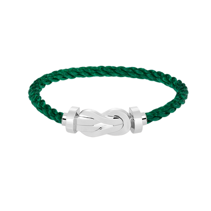 [⭐Seralia]CHANCE LARGE 8 FIGURE BUCKLE NO DIAMOND BRACELET SILVER