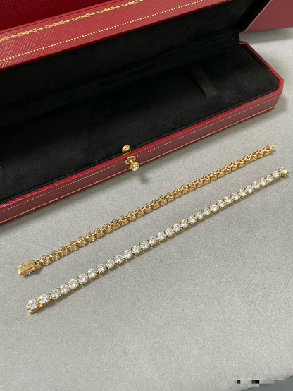 [⭐Seralia jewelrys]TENNIS BRACELET WITH FULL DIAMOND SETTING
