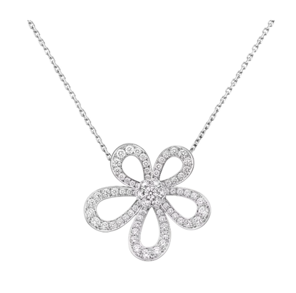 [⭐Seralia]FLOWERLACE NECKLACE FULL DIAMONDS
