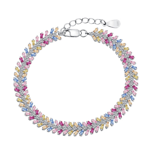 [Lucky Jewelry]Dainty Radiant Emerald Cut Daily Bracelet