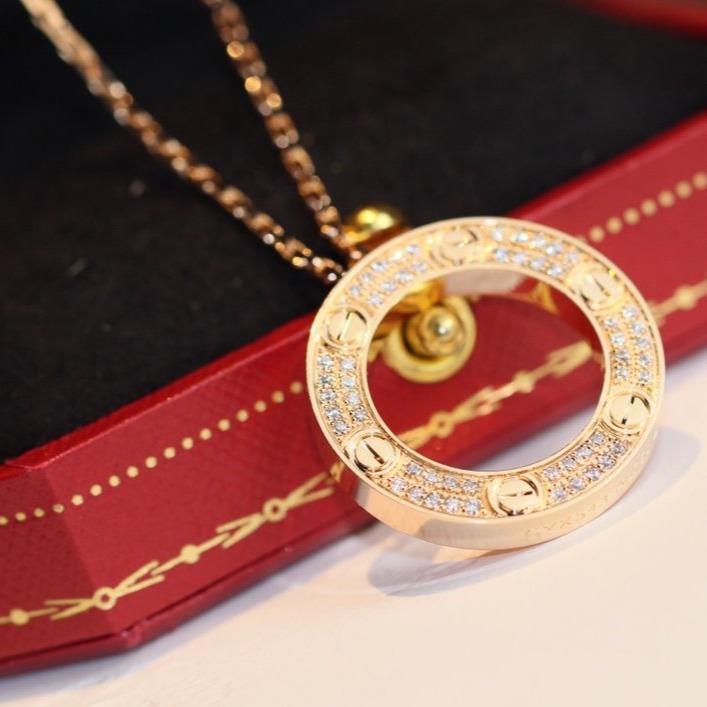 [⭐Seralia]LOVE NECKLACE ADJUSTABLE ROSE GOLD