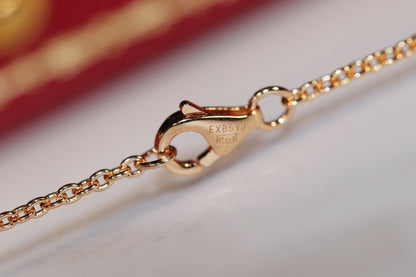 [⭐Seralia]LOVE NECKLACE PINK GOLD AND SILVER