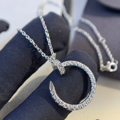 [⭐Seralia]JUSTE NECKLACE SILVER DIAMONDS