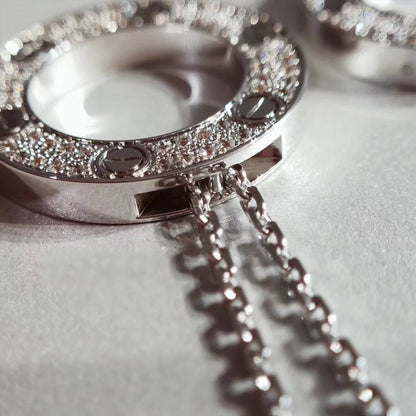 [⭐Seralia]LOVE NECKLACE ADJUSTABLE SILVER
