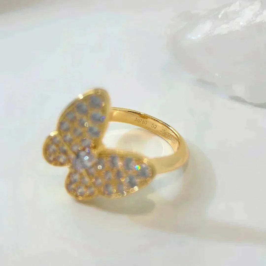 [⭐Seralia]BUTTERFLY DIAMOND RING