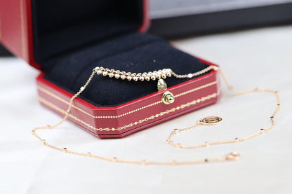 [⭐Seralia]CLASH PINK GOLD NECKLACE