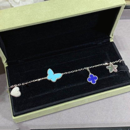 [⭐Seralia]LUCKY SPRING SILVER BRACELET 4 MOTIF