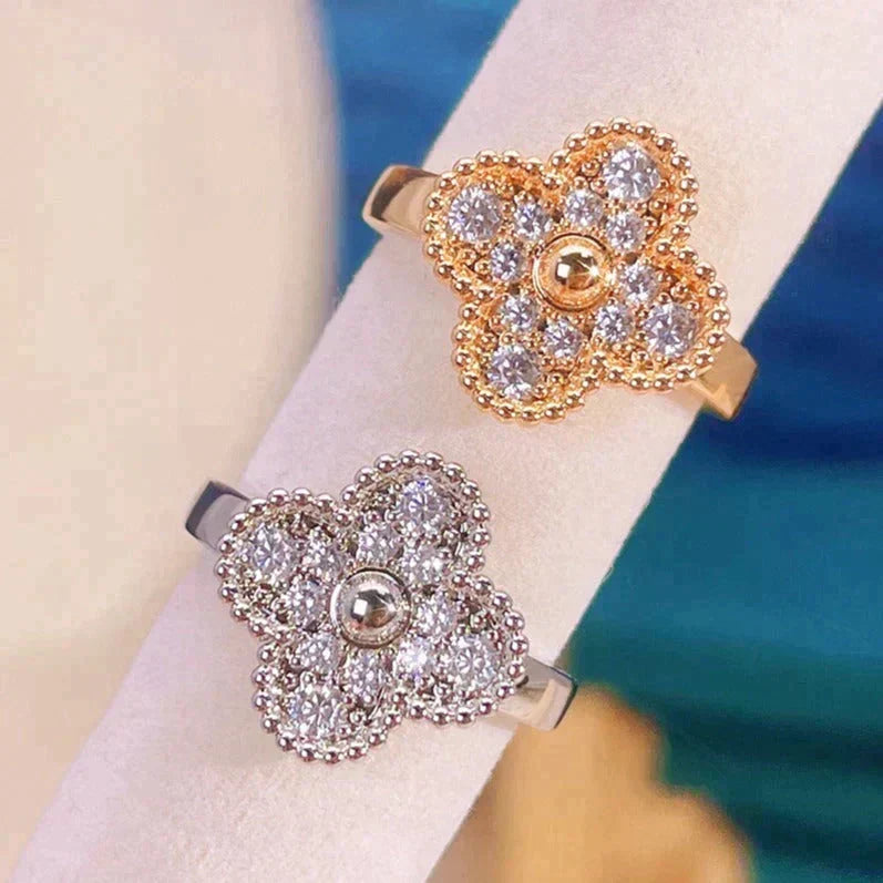 [⭐Seralia]CLOVER DIAMOND RING