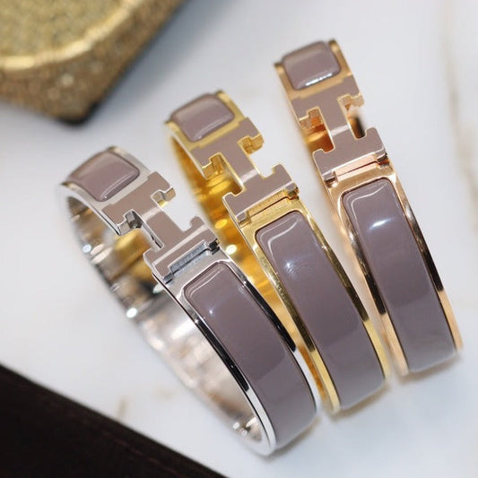 [⭐Seralia]H BRACELET 12MM BROWN