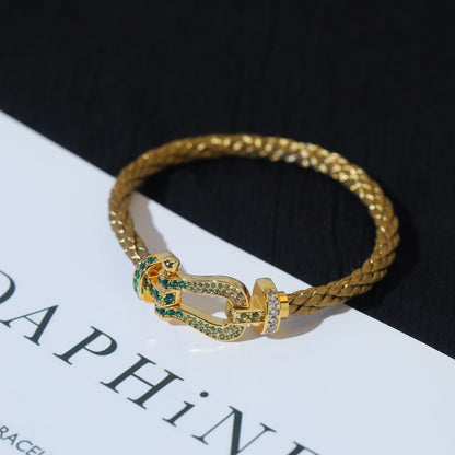 [⭐Seralia]FORCE 10 GOLD GREEN DIAMOND PAVED
