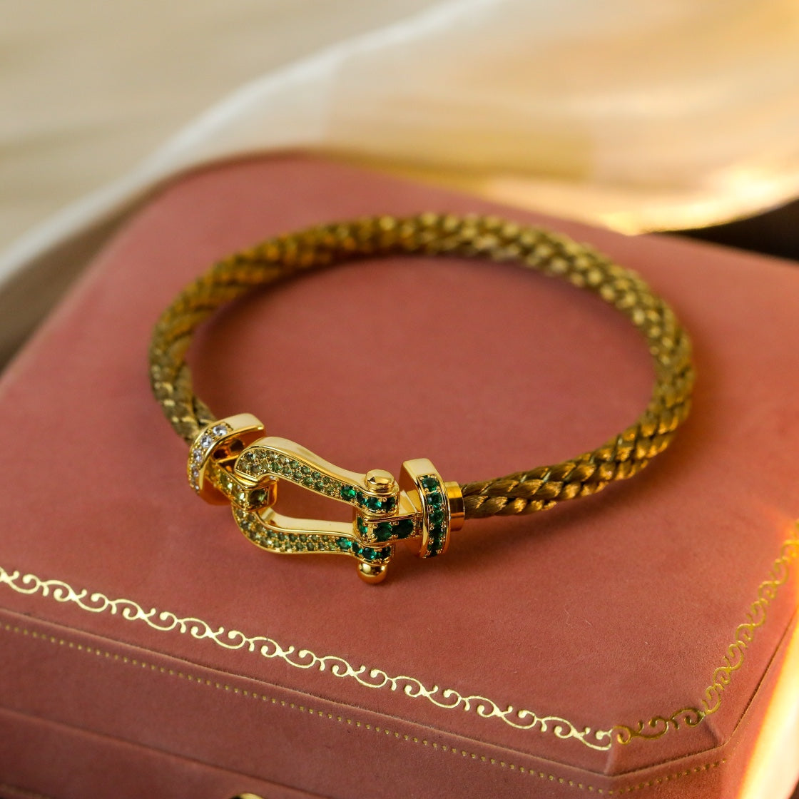 [⭐Seralia]FORCE 10 GOLD GREEN DIAMOND PAVED