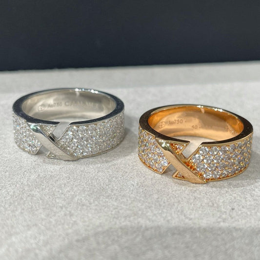 [⭐Seralia]LIENS EVIDENCE  DIAMOND PAVED RING