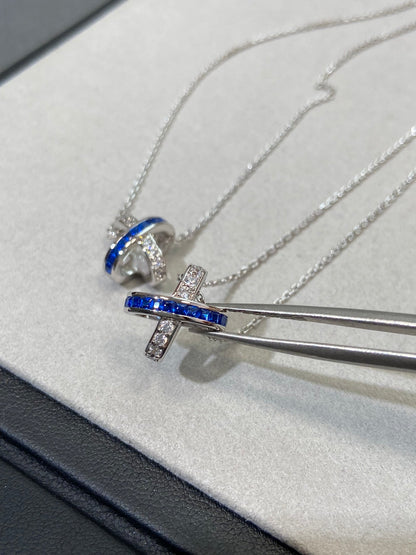 [⭐Seralia]LIENS DIAMOND SILVER NECKLACE