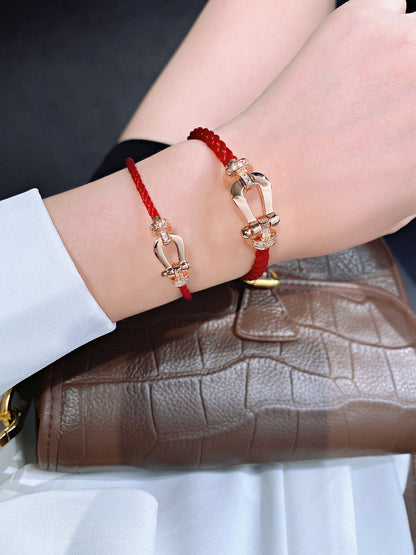 [⭐Seralia]FORCE 10 HALF DIAMOND PINK GOLD RED CORDERI LARGE AND MEDIUM MODEL
