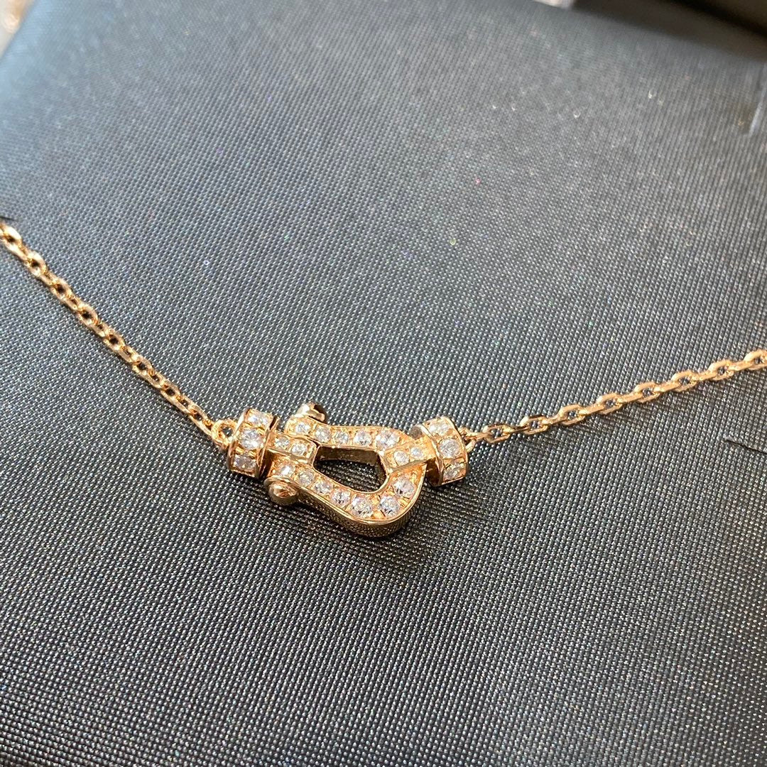 [⭐Seralia]FORCE 10 DIAMOND PINK GOLD NECKLACE MINI MODEL