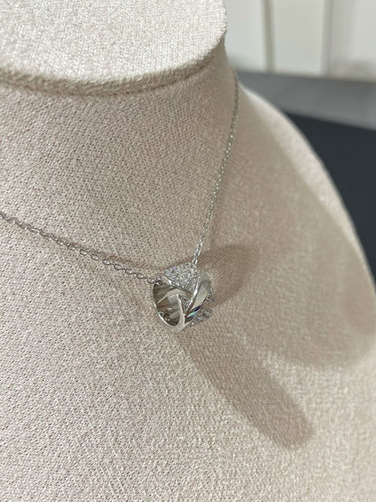 [⭐Seralia]LIENS EVIDENCE DIAMOND PAVED NECKLACE