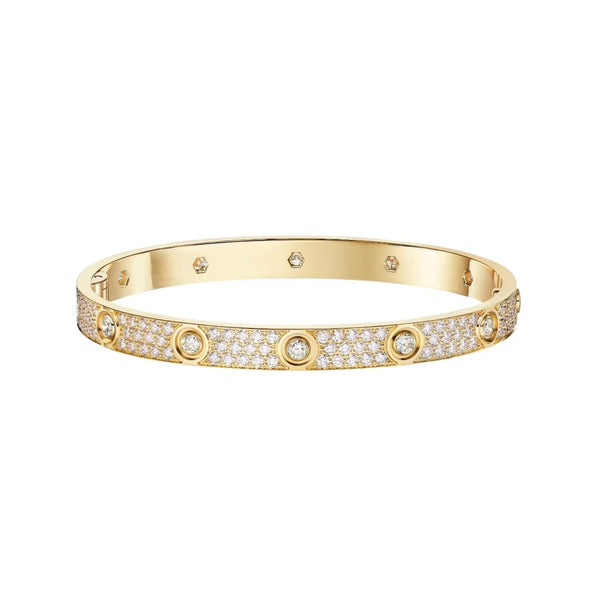 [⭐Seralia]LOVE BRACELET 6.1MM DIAMOND-PAVED 10 BIG DIAMONDS