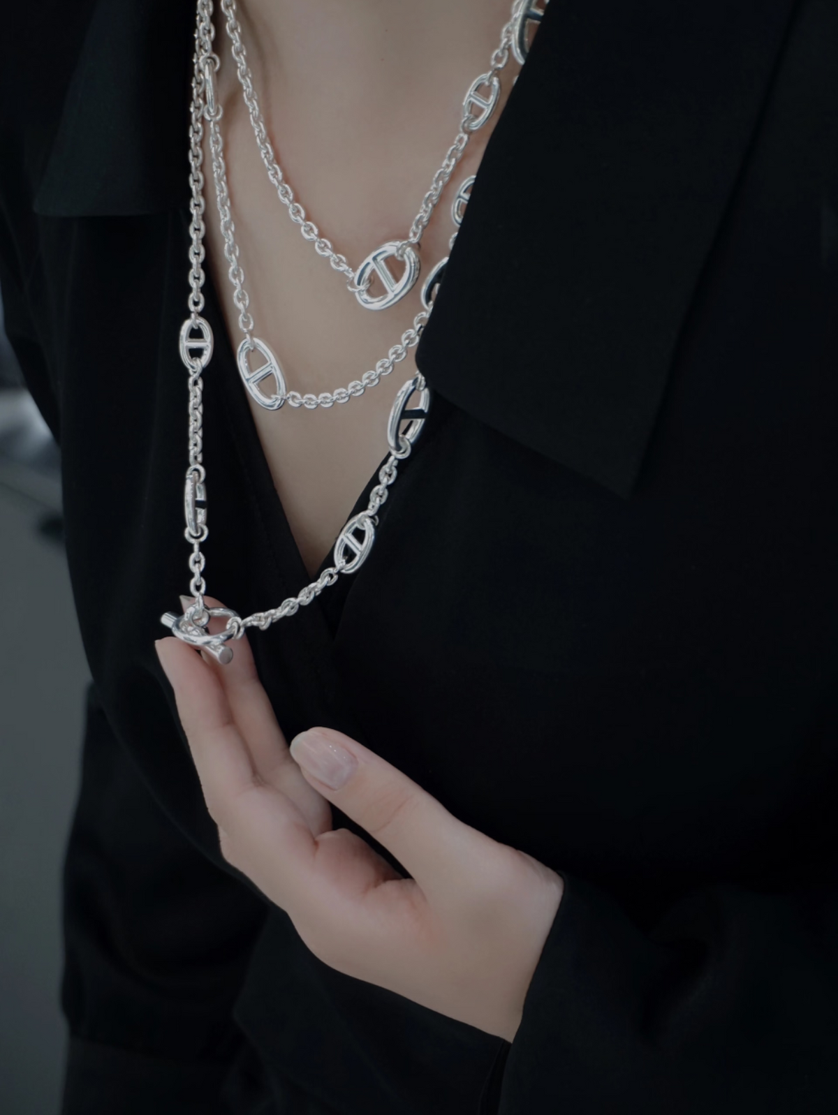 [⭐Seralia]Classic Silver Sweater Chain