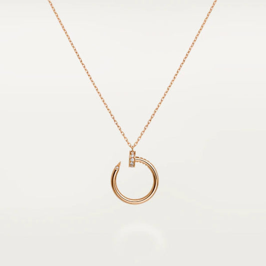 [⭐Seralia]JUSTE NECKLACE PINK GOLD
