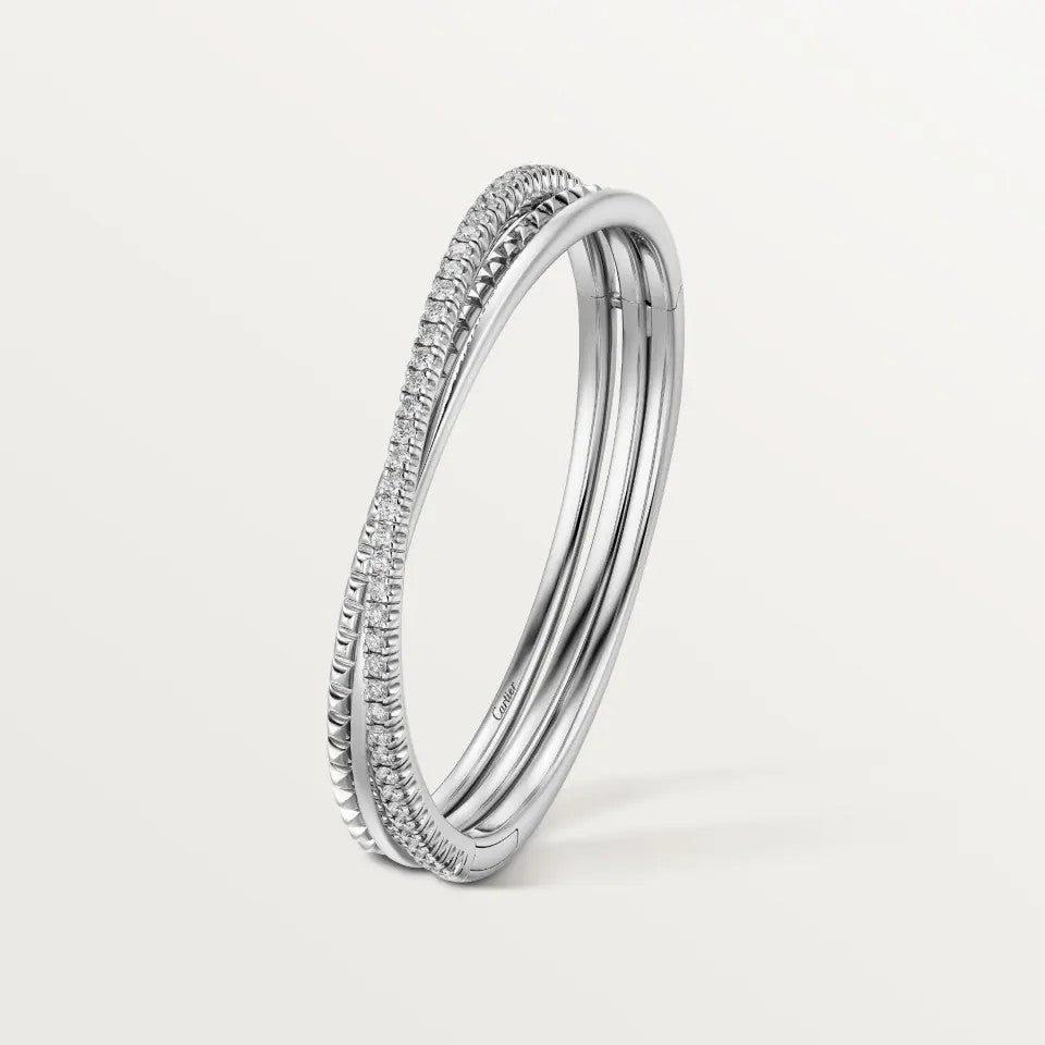 [⭐Seralia]ETINCELLE HALF-PAVED DIAMOND BRACELET