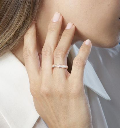 [⭐Seralia]ALLIANCE LIENS VIDENCE PAVED DIAMOND 4MM RING