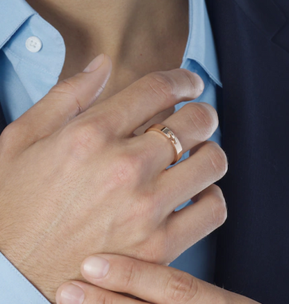 [⭐Seralia]ALLIANCE LIENS VIDENCE 4MM RING
