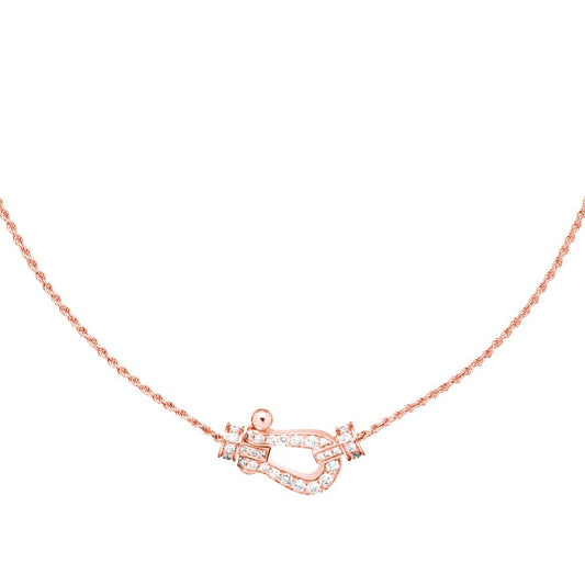 [⭐Seralia]FORCE 10 PINK GOLD DIAMOND NECKLACE