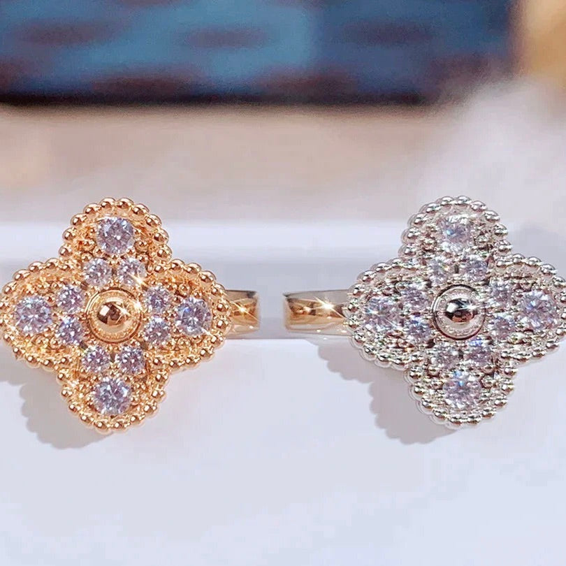 [⭐Seralia]CLOVER DIAMOND RING