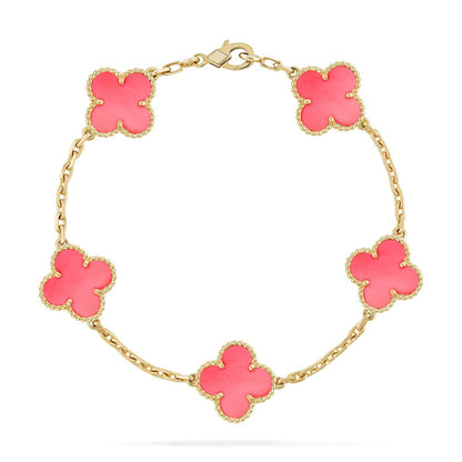 [⭐Seralia] CLOVER 5 MOTIFS  PINK MOP BRACELET COLLECTION