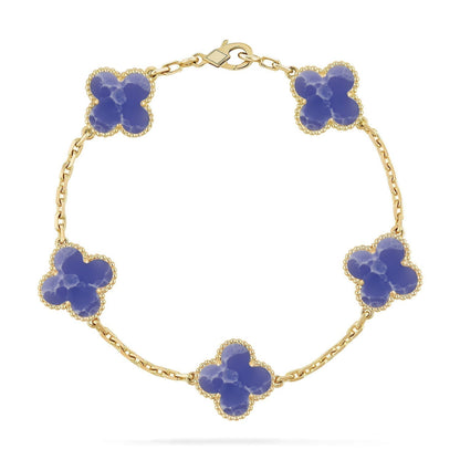 [⭐Seralia]CLOVER 5 MOTIF BLUE VEINS BRACELET COLLECTION