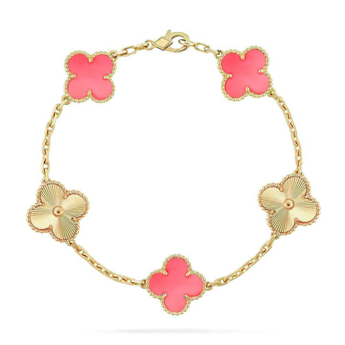 [⭐Seralia] CLOVER 5 MOTIFS  PINK MOP BRACELET COLLECTION