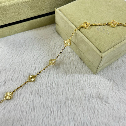 [⭐Seralia]CLOVER 6 MOTIF DIAMOND BRACELET