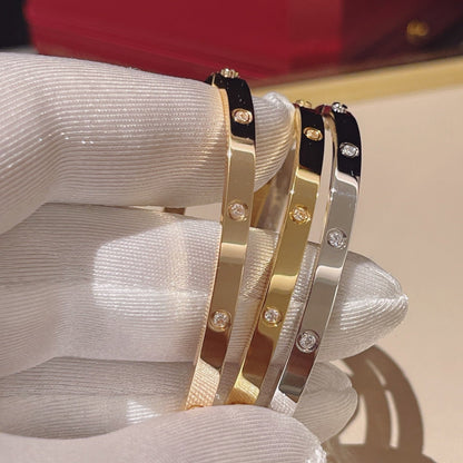 [⭐Seralia]LOVE BRACELET 3.65MM 10 DIAMONDS