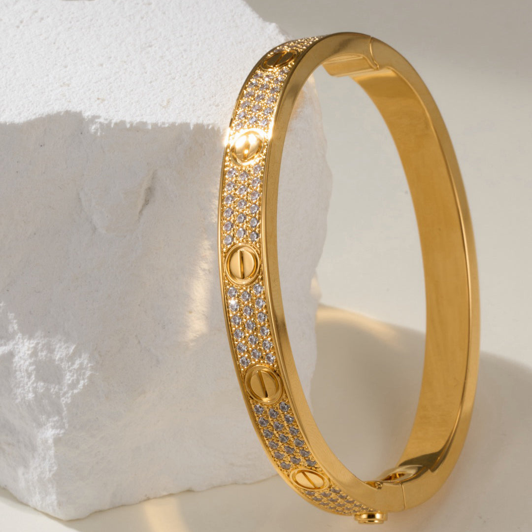 [⭐Seralia]LOVE BRACELET 6.1MM DIAMOND-PAVED