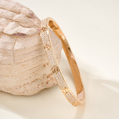 [⭐Seralia]LOVE BRACELET 4.8MM DIAMOND-PAVED