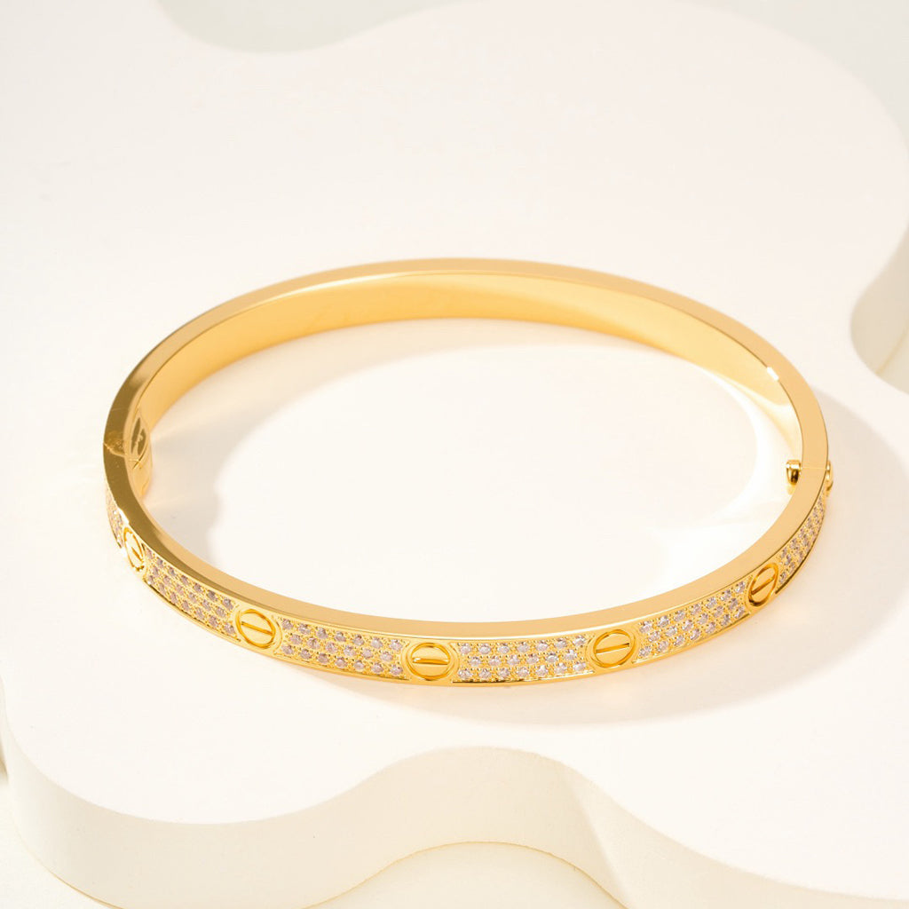 [⭐Seralia]LOVE BRACELET 4.8MM DIAMOND-PAVED