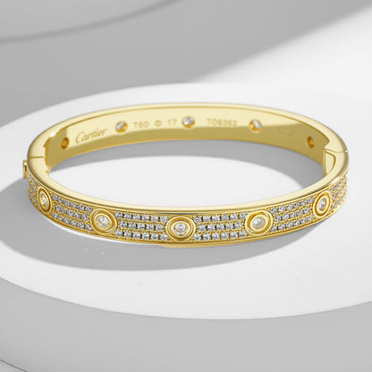 [⭐Seralia]LOVE BRACELET 6.1MM DIAMOND-PAVED 10 BIG DIAMONDS