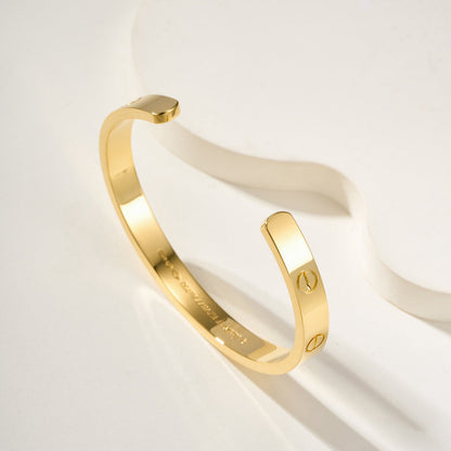 [⭐Seralia]LOVE BRACELET 6.1MM OPEN CUFF