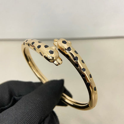 [⭐Seralia]PANTHERE DOUBLE HEADED OPEN BRACELET