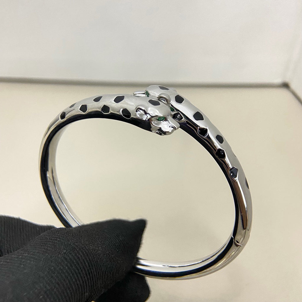 [⭐Seralia]PANTHERE DOUBLE HEADED OPEN BRACELET