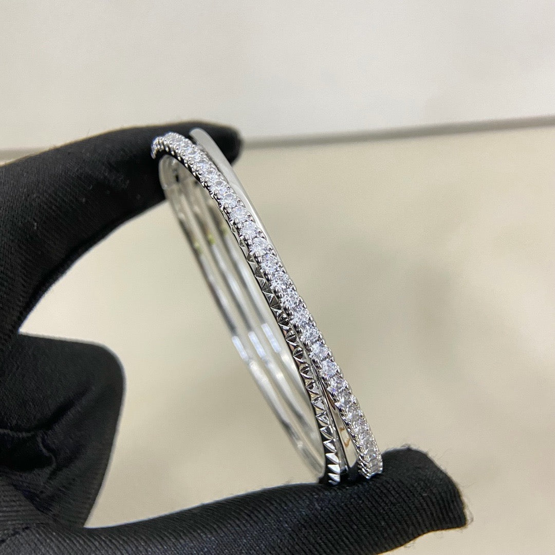 [⭐Seralia]ETINCELLE HALF-PAVED DIAMOND BRACELET