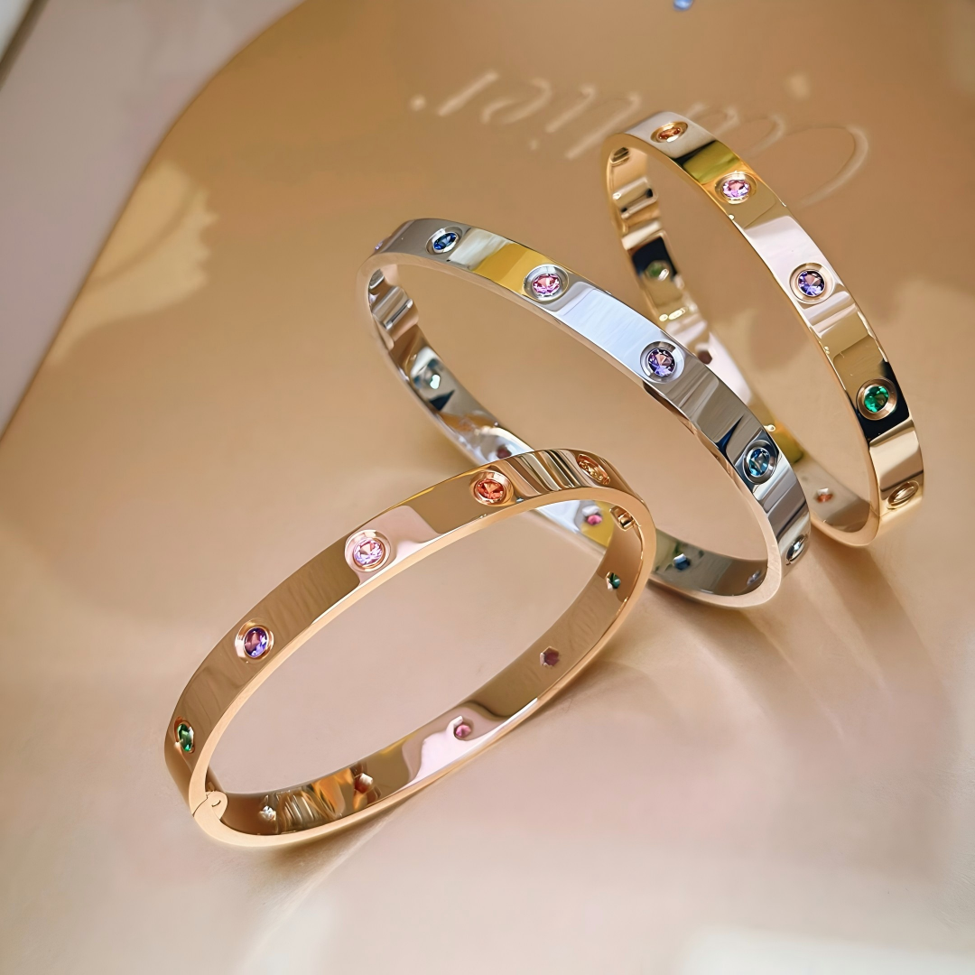 [⭐Seralia] 2026 RAINBOW LOVE BRACELET 6.1MM  10 DIAMONDS
