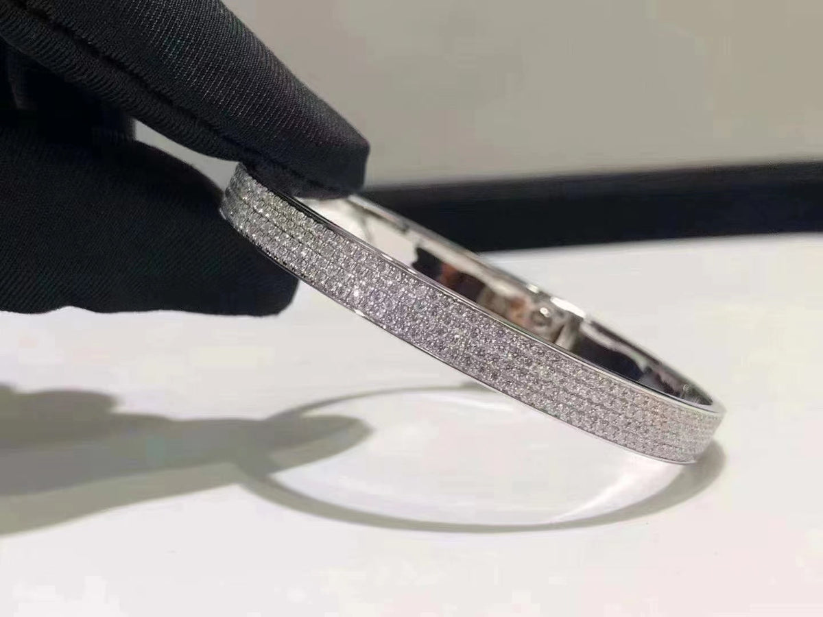 [⭐Seralia]HM KELLY BRACELET IN SILVER AND FULL PAVE DIAMOND