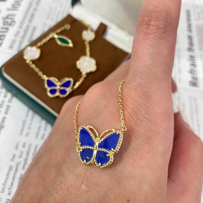 [⭐Seralia]  2026 NEW LUCKY BUTTERFLY 1 MOTIFS NECKLACE