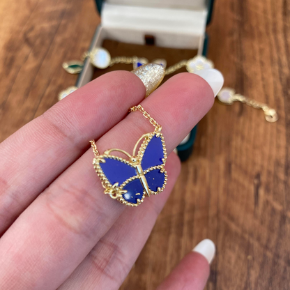 [⭐Seralia]  2026 NEW LUCKY BUTTERFLY 1 MOTIFS NECKLACE