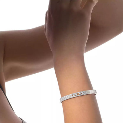 [⭐Seralia]Move Noa Ciselé half pavé bangle
