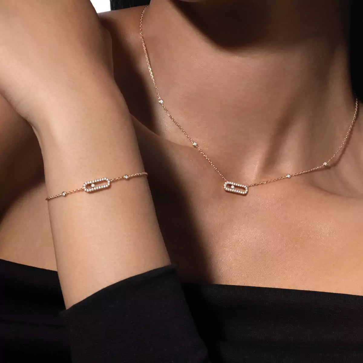[⭐Seralia]Diamond Necklace Move Uno