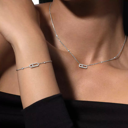 [⭐Seralia]Diamond Necklace Move Uno